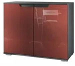 KOMMODE Sylt Bordeaux Hochglanz