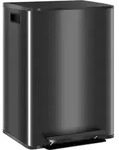 M&Uuml;LLEIMER 30l Edelstahl Kunststoff Schwarz