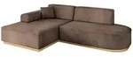 ECKSOFA Ottomane Links IREA-L1-v2 - 232x165x80 cm Braun