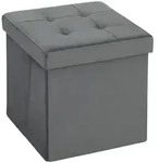 SITZHOCKER Polyester Vliesstoff Grau