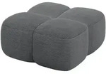 POUF Miko-Puf 90x90x45 cm Dunkelgrau Cord Modular Sitzhocker
