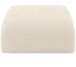 POUF MIRA-PUF 91x89x40 Beige cm Boucl&eacute; Modular Sitzhocker