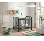 Gitterbett Bronxx ca. 60x120 cm Schwarz Matt