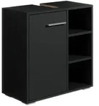 WASCHBECKENUNTERSCHRANK Neptunus 1 T&uuml;r Schwarz - 60 x 30 x 60 cm