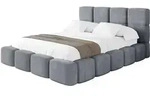 POLSTERBETT mit Bettkasten und Lattenrost mit Matratze H3/H4, Kopfteil,...