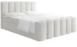 BOXBETT Serenity mit Bettkasten, Boucle Wei&szlig; 180x200 cm &ndash; inkl. H4