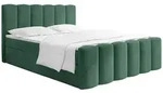 BOXBETT Serenity mit Bettkasten, Dunkelgr&uuml;n Samt 180x200 cm &ndash; inkl. H4