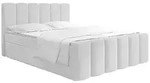 BOXBETT Serenity mit Bettkasten, Samt Hellgrau 200x200 cm &ndash; inkl. H4