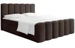 BOXBETT Serenity mit Bettkasten, Boucle Braun 160x200 cm &ndash; inkl. H4