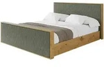 POLSTERBETT mit Bettkasten und Lattenrost, Boxbett mit Stauraum und Kopfteil...