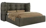 POLSTERBETT FLONELLE CLASSIC 200/200 - Dunkelgrau Velvet - Pocket-Matratze
