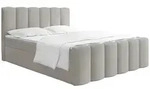 BOXBETT Serenity mit Bettkasten, Boucle Grau 180x200 cm &ndash; inkl. H4 Taschenfederkern