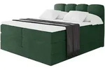 BOXSPRINGBETT mit Matratze H3/H4 - NINA KING - 200x200 cm Gr&uuml;n