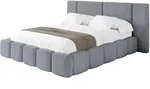 POLSTERBETT mit Bettkasten und Lattenrost, Boxbett ohne Matratze - NILO 200x200 Grau