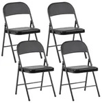 KLAPPSTUHL 4er-Set Metall Schwarz Shasta