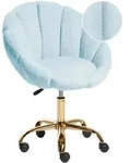 SCHREIBTISCHSTUHL Boucl&eacute; Hellblau Annabelle