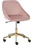 SCHREIBTISCHSTUHL Samtstoff Rosa Bardsdale