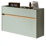 SCHUHKIPPER Salbei und Artisan Eiche, Schuhschrank h&auml;ngend 110 x 61 cm, Borga