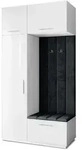 GARDEROBENSCHRANK REMA 120/240/60 cm Modern Wei&szlig;