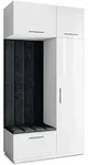 GARDEROBENSCHRANK REMA 120/240/60 cm Modern Wei&szlig;