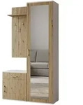 GARDEROBENSCHRANK VENTO 100/180,5/35 cm Modern Garderobe-Set Wei&szlig;