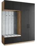 GARDEROBENSCHRANK REMA 200/240/60 cm Modern Eiche Wotan