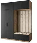 GARDEROBENSCHRANK REMA 200/240/60 cm Modern Eichefarben