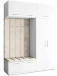 GARDEROBENSCHRANK REMA 180/240/60 cm Modern Wei&szlig;