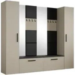 GARDEROBENSCHRANK MODULO 241,2/204/40 cm Modern Garderobe-Set Kaschmir