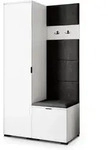 GARDEROBENSCHRANK LORI 95/181/51 cm Modern Wei&szlig;
