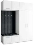 GARDEROBENSCHRANK REMA 200/240/60 cm Modern Wei&szlig;