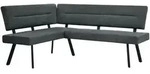 ECKBANK Zerra 192x153 cm, mit Metallbeinen, Curio-Stoff, Anthrazit