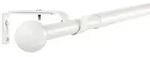 GARDINENSTANGE ausziehbar 70-120cm 1-Lauf Flexa Kugel