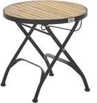 BEISTELLTISCH outdoor 45/45 cm Akazienholz Hellbraun Lascari