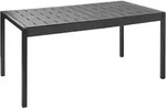 GARTENTISCH 154/84 cm Schwarz Bartica