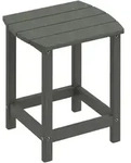 OUTDOOR-BEISTELLTISCH HDPE Grau