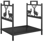 KAMINHOLZREGAL f&uuml;r innen 42,5 x 33,5 x 43 cm Brennholzregal Kaminholzst&auml;nder