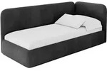 EINZELLBETT Jugendbett mit Bettkasten und Matratze H3/H4, Links - ELSY 90x200...