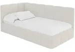 EINZELBETT Jugendbett mit Bettkasten Rechts, mit Matratze - LIVY 100x200 Beige
