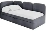 EINZELLBETT Jugendbett mit Bettkasten, Rechts - ALVY 90x200 Dunkelgrau