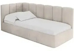 EINZELLBETT Jugendbett mit Bettkasten und Matratze H3/H4, Rechts - DEXY 90x200...