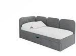 EINZELLBETT Jugendbett mit Bettkasten und Matratze H3/H4, Rechts - ALVY 90x200