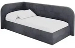 EINZELLBETT Jugendbett mit Bettkasten und Matratze H3/H4, Rechts - JAXY 90x200