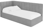EINZELLBETT Jugendbett mit Bettkasten und Matratze H3/H4, Rechts - TULY 80x200...
