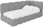 EINZELLBETT Jugendbett mit Bettkasten und Matratze H3/H4, Links - AVRY 90x200...