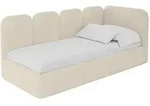 EINZELLBETT Jugendbett mit Bettkasten und Matratze H3/H4, Links - VELY 80x200...