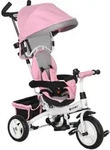 6-IN-1 Dreirad mit Schubstange, Kinderdreirad mit abnehmbarem Sonnendach Rosa