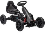 KINDER GO KART TRETAUTO, Schwarz, Kunststoff, Metall