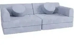 KINDERSOFA Kayo cord hellblau