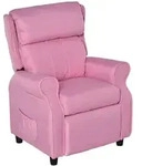 KINDERSESSEL Kindersofa Kindercouch Liegesofa verstellbar mit Fu&szlig;st&uuml;tze Rosa